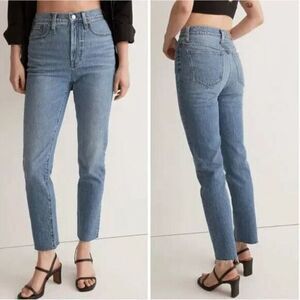 NEW Madewell The Perfect Vintage Jean‎ in Earlside Wash: Raw-Hem Edition, 29